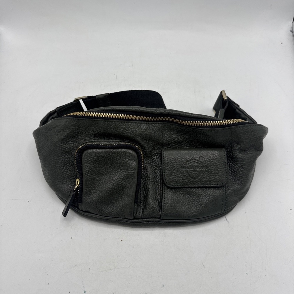 Avec La Troupe Leather Crossbody Green Waist Bag Fanny‎ Pack Purse